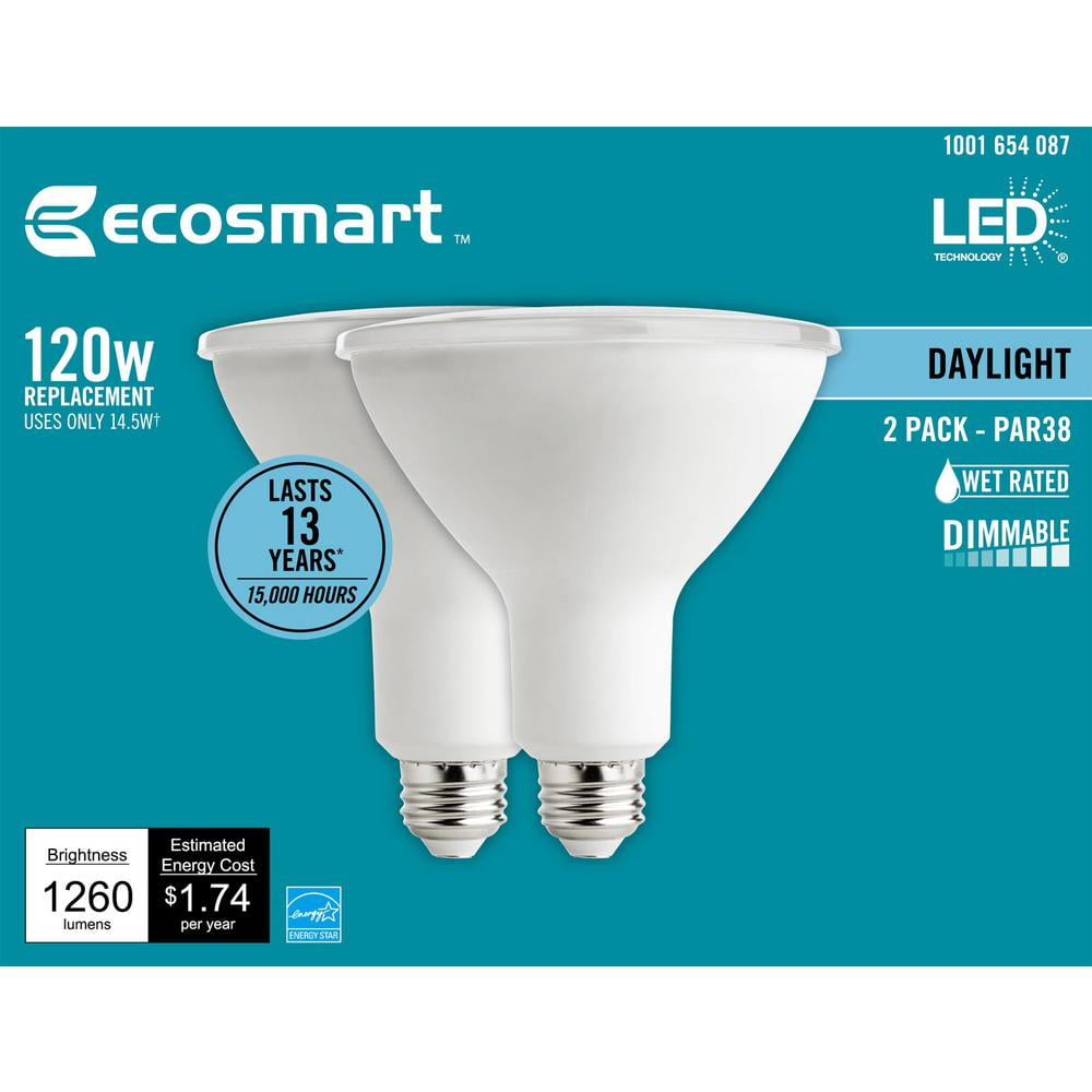 2 Pack Of LED MAXLITE Dimmable Soft White Flood Light Bulbs 13 Watts=90 Watts 2 