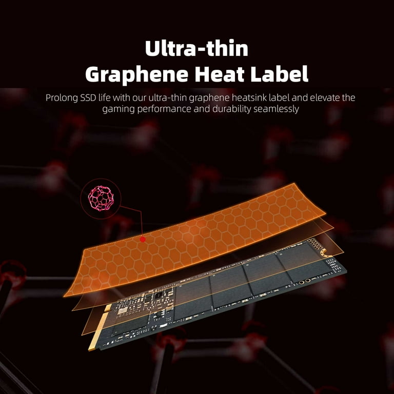 KingSpec XG7000 1TB NVMe SSD PCIe 4.0-7400MB/s Read Speed, 3D TLC