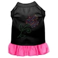 thumbnail image 1 of Strass Robe Multi Fleur Noir avec Rose Vif XXL (18), 1 of 1