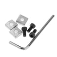 thumbnail image 4 of 3 uds tornillos de tuerca de bloqueo de guitarra herramienta de reparación de instrumentos reemplazo de tapa de guitarra resistente con llave de puent Plata Hugo Tuerca de bloqueo, 4 of 7