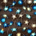 thumbnail image 1 of PinesC 2PcsOceanDecorStringLightsforBedroomNauticalThemeSeashellSeahorseConchLights10ft30LEDBatteryOperatedStringLightsforXmasTreeOrnamentsBirthdayHolidayPartyDecor, 1 of 5