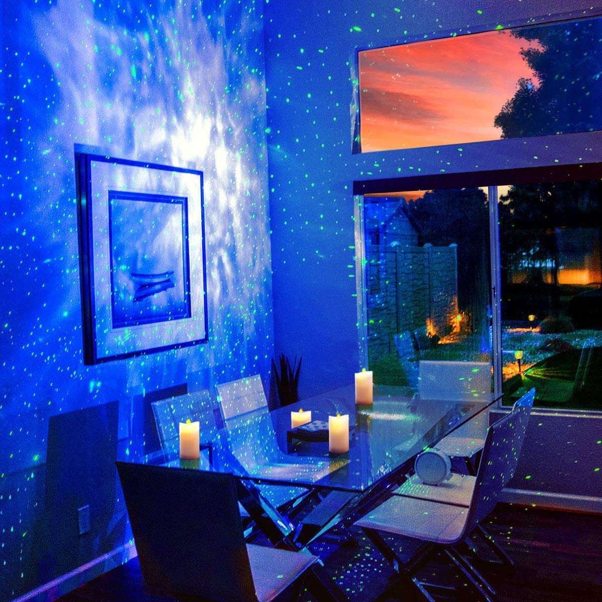 HY-IMPACT Northern Sky Brite Galaxy Lights Projector, 6.5" Star Projector