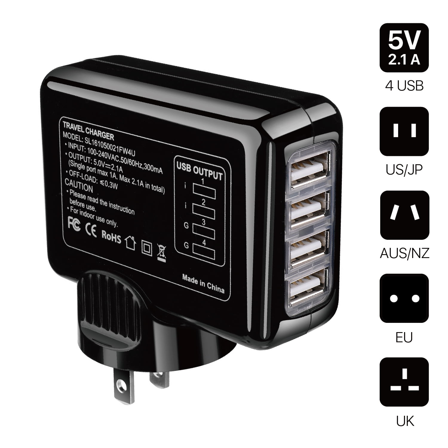 International Universal Power Adapter Converter with 4 USB Charging Ports All in One Travel Worldwide Plug AC Socket Wall Outlet for US, EU, UK, AU International Universal Power Adapter Converter with 4 USB Charging Ports All in One Travel Worldwide Plug AC Socket Wall Outlet for US, EU, UK, AU