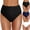 White, variant on Womens High Waisted Bikini Bottom Full Coverage Bathing Suit Swim Bottoms High Cut Swimsuit Shorts Women's Swimwear Bottoms Black, Size S
