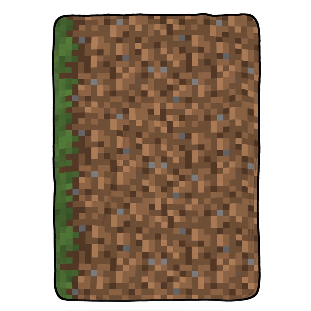 MineCraft Grass Plush Blanket