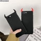 thumbnail image 2 of Cuernos Del Diablo Cubierta De Ángulo De Demonio Para iPhone 14 13 12 11 Pro Max Mini Plus 6 6s 7 8 X XS XR SE 2020 2022 SE2 SE3 Fundas De TPU De Silicona Suave Trasera, 2 of 4