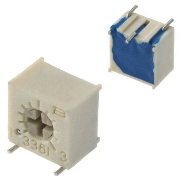 3361S-1-253GLF Trimmer Potentiometer 25 kOhms 0.5W, 1/2W Gull Wing Surface Mount Cermet 1.0 Turn Side Adjustment