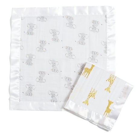 UPC: 0842332106223 | aden + anais essentials security blankets 2 pack safari babes
