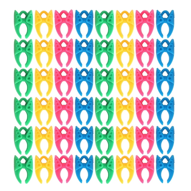 48 piezas de pinzas para guardar hilos, organizadores de silicona, clips para bobinas, accesorios de costura