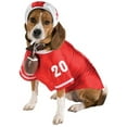 thumbnail image 2 of Red Football Player Dog Pet Costume Size XL 24-26 With Shirt Helmet And Ball, 2 of 2