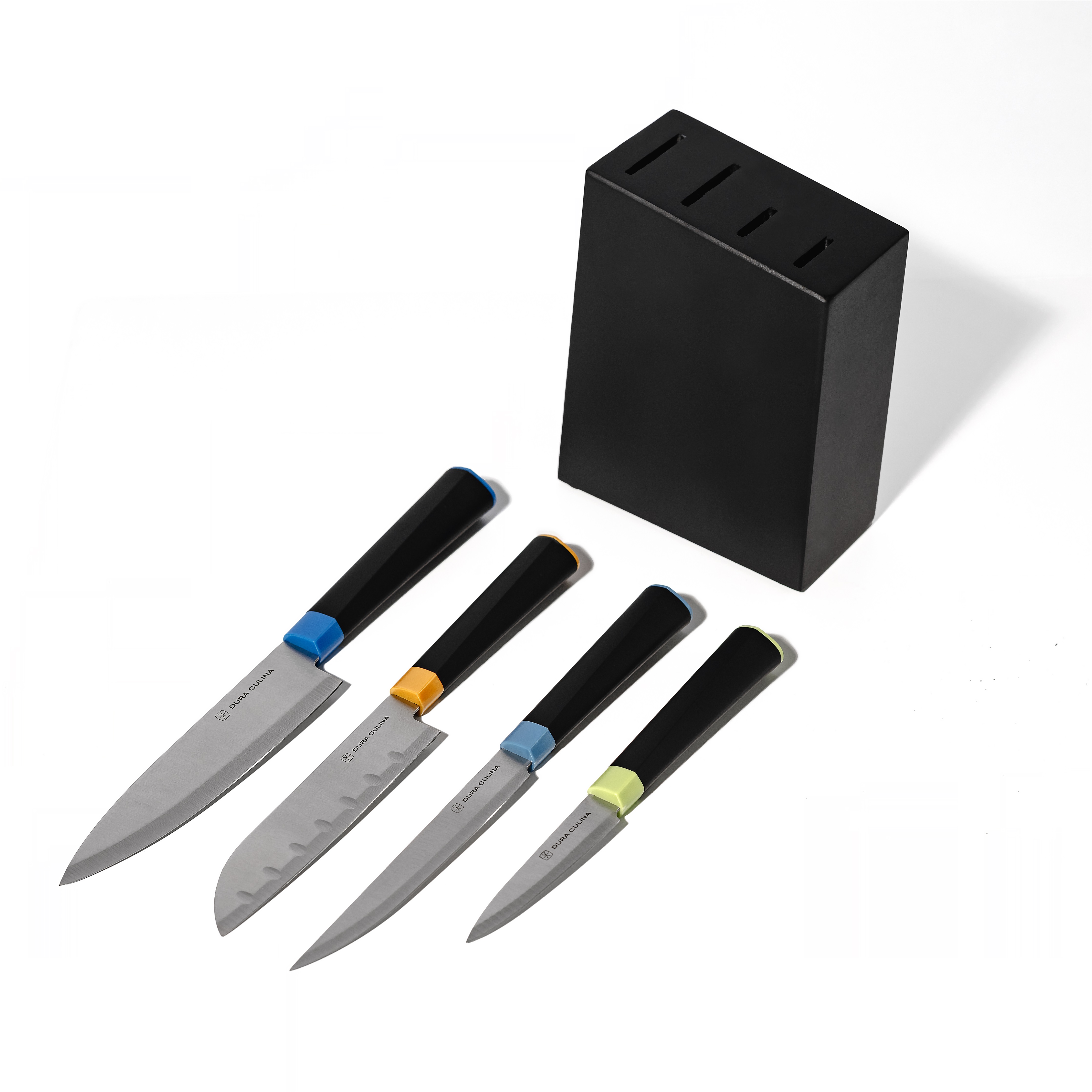Dura Living Artistic Edge 5-Piece Kitchen Knife Block Set
