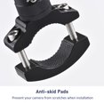 thumbnail image 4 of Riwcyla Handlebar Adapter Mount Motorcycle Mount Bracket Rack Mount Holder Rotatable Aluminum Alloy Compatible with SJCAM AKASO DJI GoPro Hero 11/10/9/8/7 One/X2/X3 and Other Action Cameras, 4 of 6