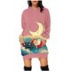 thumbnail image 2 of WILLBEST Sudaderas de Mujer, Vestido Navideño, Vestido de Noche de Mujer, Sudadera Navideña de Moda con Capucha y Bolsillo Tipo Bolso, Sudadera Estampada, Falda de Moda XX-Grande, 2 of 4