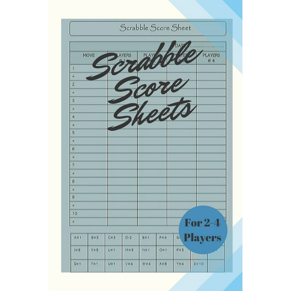 Scrabble Score Sheets For 4 Players : Scrabble Score Keeper For Record