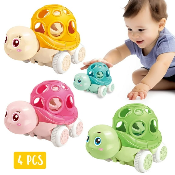 Baby Girls Toys for 1 Year Old Boys, Baby Rattles Toys 0 3 6 12 Months Boys, Rattle Cars Infant Toys, Birthday Gifts Baby Toys 0 6 Months Girls