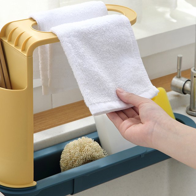 Kitchen Organizers and Storage On Clearance Retractable Sink Rack, Kitchen Sink Storage Rack, Multi-purpose Sink Basket, Sink Sundries Retractable And Layered Storage, For Household, Kitchen