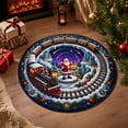 thumbnail image 6 of Christmas Rugs, 3D Rugs Optical Illusion Christmas,Soft Non-Slip Washable, Round Floor Carpet For Porch Holiday Entryway Living Room Deco, 6 of 6