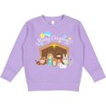 thumbnail image 2 of Inktastic Merry Christmas Cute Nativity Scene Toddler Sweatshirt, 2 of 4