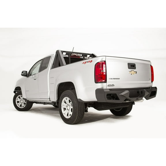Fab Fours CC15-E3351-1 Vengeance Rear Bumper; 2 Stage Black Powder Coated; Fits select: 2015-2016,2019-2023 CHEVROLET COLORADO