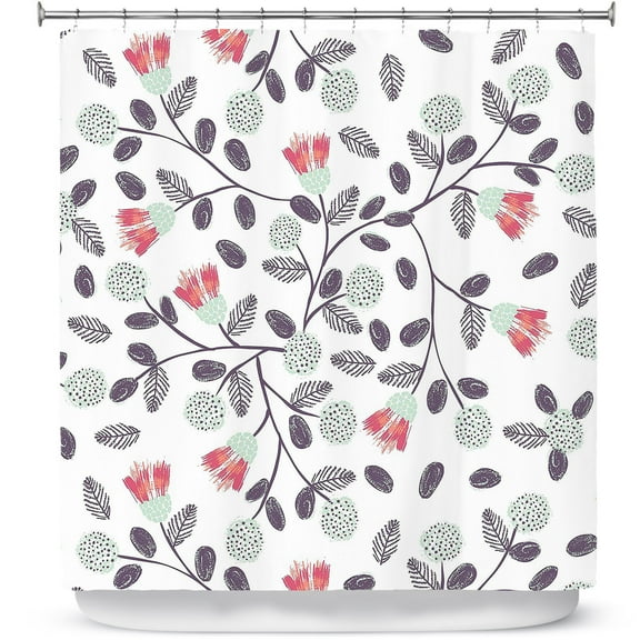 Shower Curtains 70" x 93" from DiaNoche Designs by Metka Hiti - Flower Power