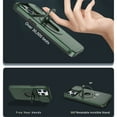 thumbnail image 2 of ELEHOLD for iPhone 15 Plus Magnetic Case,Rugged Hard PC Protective Case with Rotation Ring Holder Kickstand Sliding Camera Protector Compatible with Mag Safe for  iPhone 15 Plus, Darkgreen, 2 of 6