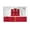 4x6 ft Nylon Flag, variant on AGAS Gibraltar Flag 12x18 inch - 24" Wood Pole 100% Polyester Double Stitched Gibraltarian National Mini Handheld Flag