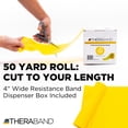 thumbnail image 2 of THERABAND Resistance Band, Yellow, Light, 50-Yard Roll, Elastic Band for Strength Training, Stretching, Yoga, Pilates, Physical Therapy, Portable & Cut-to-Length, Color-Coded Levels, 2 of 10