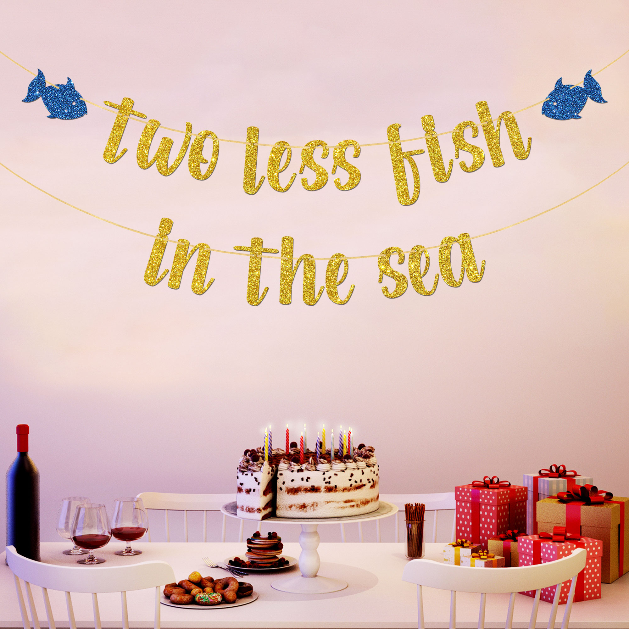 Wanky Candles Hochzeitskarte – 'Two Less Fish In The Sea' Glückwunschkarte Zur Hochzeit, 5x7 Zoll, Mit Umschlag