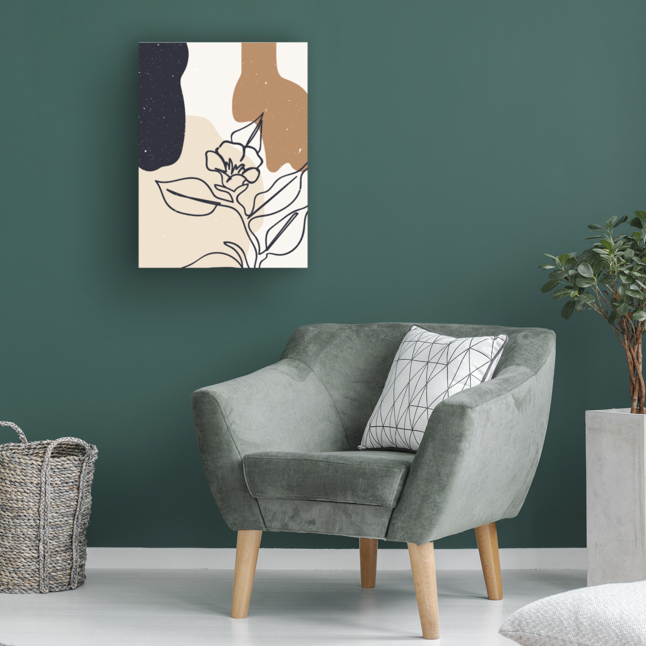 Trademark Fine Art NKTN Abstract composition 21 Canvas Wall Art
