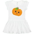 thumbnail image 3 of Inktastic Halloween Pumpkin, Smiling Pumpkin, Trick or Treat Girls Toddler Dress, 3 of 5