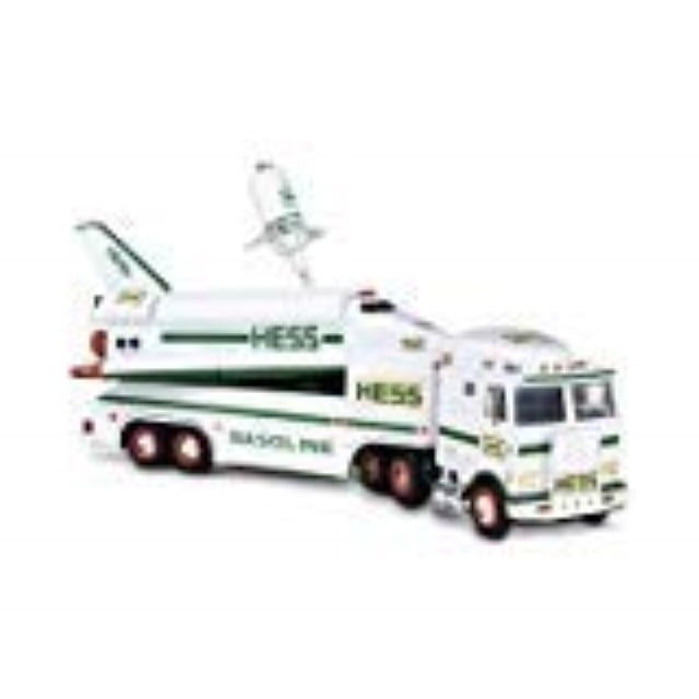 1999 hess toy truck and space shuttle with satellite