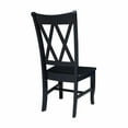 thumbnail image 6 of Double XX Solid Wood Dining Chairs - Set of 2 in Black, 6 of 10