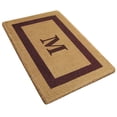 thumbnail image 5 of Heavy Duty Coir Doormat Single Picture Frame, Monogram M - Brown 22" x 36", 5 of 5