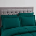 thumbnail image 2 of D.N.G. BEDDINGS Full/Queen Size 800 Thread Count, 100% Egyptian Cotton, Teal Premium Hotal Quality, 5 Piece Box Design Striped Comforter Set, 2 of 5