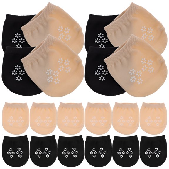 TELOLY Half Toe Socks Five Womens Toes Summer for Mules Women'S No Show Liner 10 Pairs