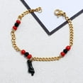 thumbnail image 3 of 18K Gold Plated Figa Gesture Hand Pendant Azabache Chain Bracelet Anklet Baby Hand Good Luck Charm Amulet Protection Jewelry for Women Girl, 3 of 7