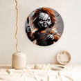 thumbnail image 2 of Lsque Chucky Pattern Ceramic Decorative Plate Decorative Plates with Display Stand Personalized Porcelain Plate Ceramic Ornaments for Wall Hanging Decoration-8in, 2 of 6