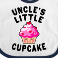 thumbnail image 4 of Inktastic Uncles Little Cupcake Girls Baby Bib, 4 of 4