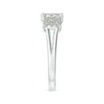 thumbnail image 3 of ANGARA Natural 0.16 Ct. Diamond Three Stone Ring in 14K White Gold for Women (Ring Size: 3), 3 of 9