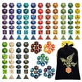 thumbnail image 1 of Juego de dados poliédricos QMay DND 140 piezas con bolsa con cordón, 1 of 7