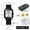Black shell with silver lettering and black strap, variant on New men's quartz watch, fashionable wristwatch, high-end magnetic waterproof men's watch, trendy men's wristwatch