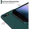 thumbnail image 4 of Designed for iPhone SE 2020 Case, iPhone SE 2022/iPhone 7/8 Case, Liquid Silicone Case with Open Bottom, Soft Gel Rubber Case Cover for iPhone SE 3rd Gen/2nd Gen 4.7 inch - Clover Green, 4 of 11