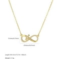 thumbnail image 4 of 925 Sterling Silver Infinity Heart Cross Necklace for Women Mother Daughter 14K Gold Plated Cubic Zirconia Forever Love Heart Pendant Necklace Jewelry Christmas Gifts for Mom Friends, 4 of 12