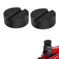 thumbnail image 1 of Jack Pad Universal Slotted Frame Rubber Jack Pad Block Car Motorbike Trolley Jack Workshop Tool Black, 1 of 5