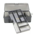 thumbnail image 5 of SPRING PARK Waterproof Clear Double Layer Plastic Tackle Box Carp Fishing Lures Storage Box Lightweight, 5 of 6