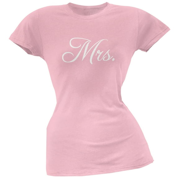 Fancy Mrs. Pink Soft Juniors T-Shirt