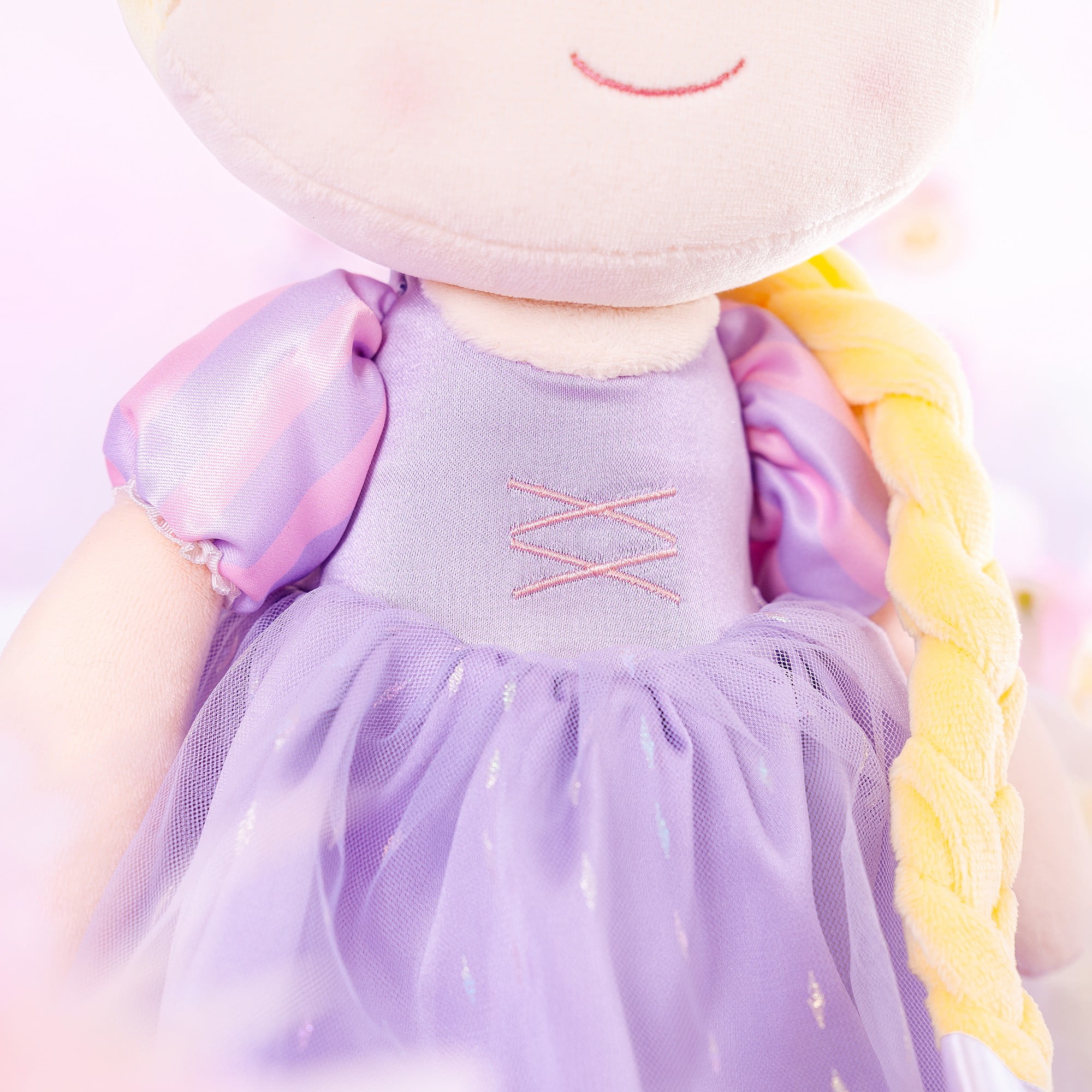 Gloveleya Girl Gifts Plush Baby Doll Princess Dolls Soft Girls Toy Rapun 16 inches