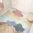 thumbnail image 3 of YAOMOBB Tapis de Porte Lavable Imprimé Nuage Coloré Tapis d'Entrée Design Rafraîchissant pour Usage Intérieur et Extérieur, 3 of 6
