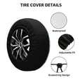 thumbnail image 2 of Susaid Cute Hippopotamus Print Tire Covers,Waterproof Anti-UV Snow Sun Rain Tire Covers for RV,Truck, SUV, Trailer, Camper-16 inch, 2 of 6