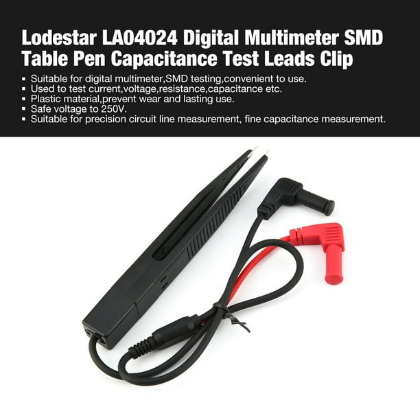Lodestar LA04024 Multimètre Numérique SMD Table Stylo Test Conduit Testeur Volt Mètre Capacité Mesure Broche Aiguille Pointe